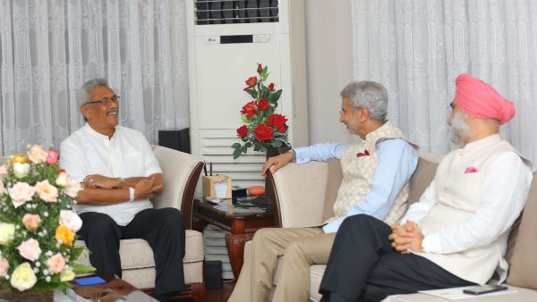 External Affairs Minister meets Srilanka President Gotaba Rajapaksa External Affairs Minister meets Srilanka President Gotaba Rajapaksa