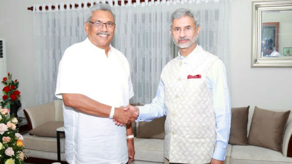 External Affairs Minister meets Srilanka President Gotaba Rajapaksa External Affairs Minister meets Srilanka President Gotaba Rajapaksa