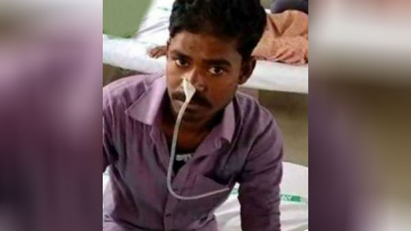 மயங்கி விழுந்தார்