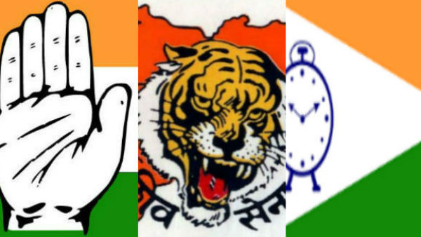 Sena, NCP, Congress parties finalise common agenda Sena, NCP, Congress parties finalise common agenda