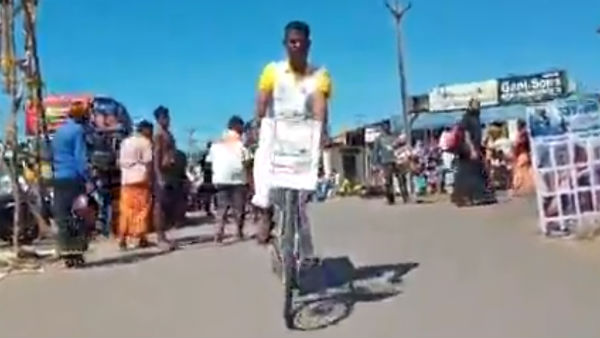 nagercoil manikandans record breaking cycling for awareness nagercoil manikandans record breaking cycling for awareness