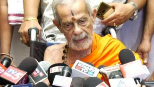 Pejawar Seer Vishwesha Teertha passes away the early morning in Udupi Pejawar Seer Vishwesha Teertha passes away the early morning in Udupi