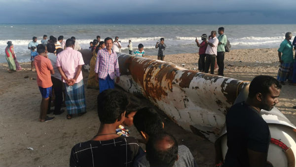 pslv Rocket booster caught in fishermans trap pslv Rocket booster caught in fishermans trap