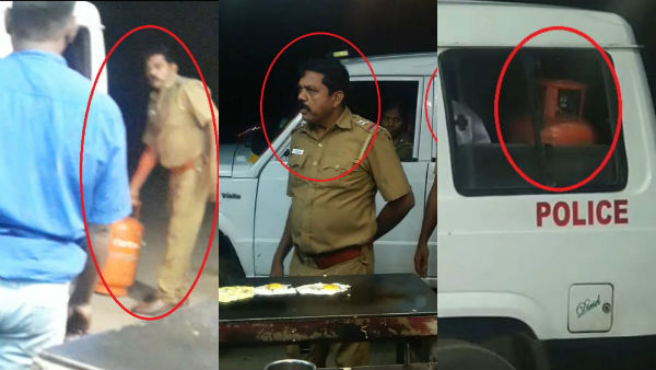 Video footage of police throwing cylinder at Auroville roadside restaurant near Puducherry goes viral Video footage of police throwing cylinder at Auroville roadside restaurant near Puducherry goes viral