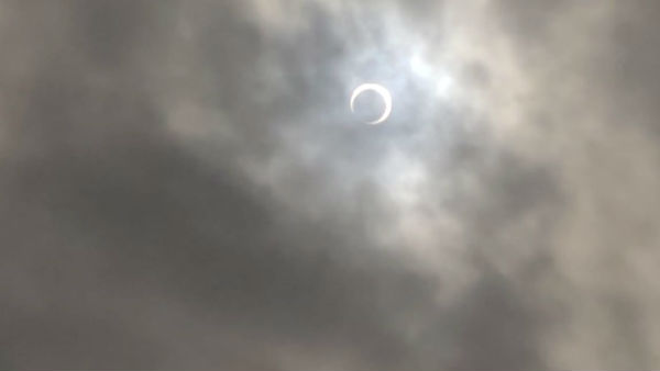 Solar eclipse begins in South India Solar eclipse begins in South India