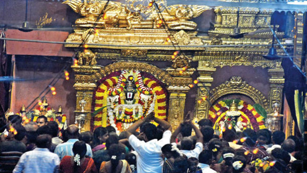 Pushpayagam was held at Padmavathi Thayar Temple Pushpayagam was held at Padmavathi Thayar Temple