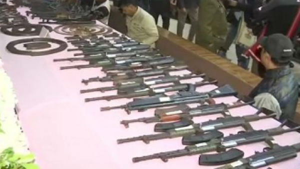 644 militants of eight banned outfits surrender in Assam 644 militants of eight banned outfits surrender in Assam