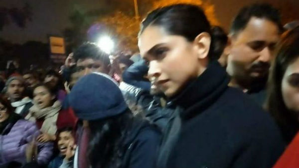 Deepika Padukone visits JNU, expresses solidarity with students Deepika Padukone visits JNU, expresses solidarity with students