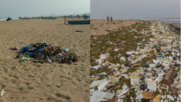 Kaanum Pongal: 12 tons of garbage have been dumped at Marina Beach Kaanum Pongal: 12 tons of garbage have been dumped at Marina Beach