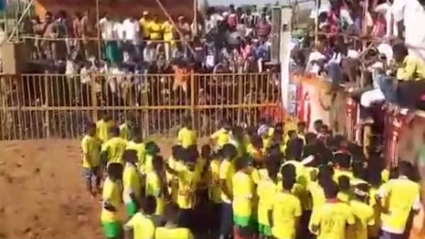 A women killed after attack by bull in jallikattu competition near trichy A women killed after attack by bull in jallikattu competition near trichy