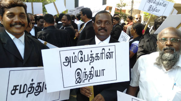 Peace procession at the madras high Court premises in honor of Martyrs Day Peace procession at the madras high Court premises in honor of Martyrs Day