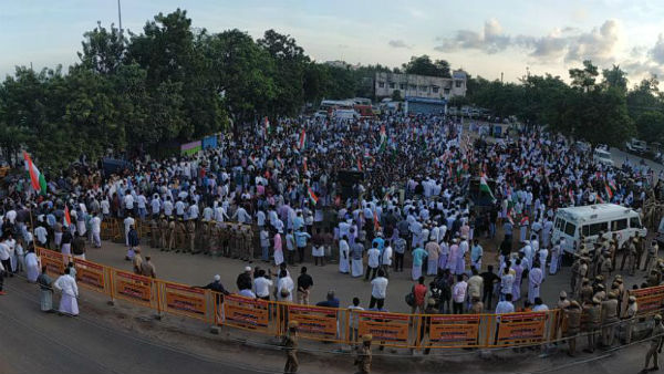 All party Protest against CAA in Nagapattinam All party Protest against CAA in Nagapattinam