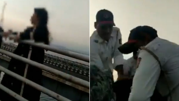 mumbai police save young woman attempting to commit suicide mumbai police save young woman attempting to commit suicide