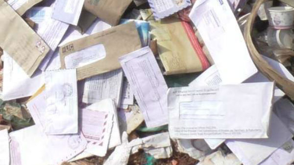 govt post letters in Trashed in manaparai, police inquiry govt post letters in Trashed in manaparai, police inquiry