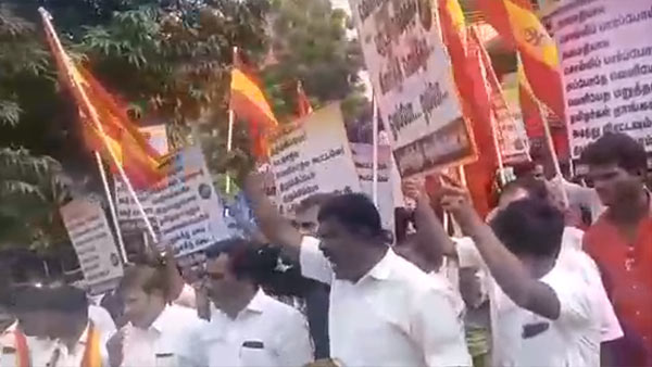 tamil desia katchi novel protest against north indian companies tamil desia katchi novel protest against north indian companies