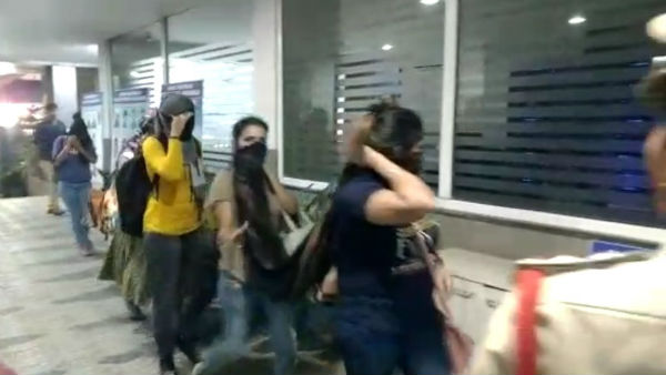 Pub Girls arrested by Hyderabad Police Pub Girls arrested by Hyderabad Police