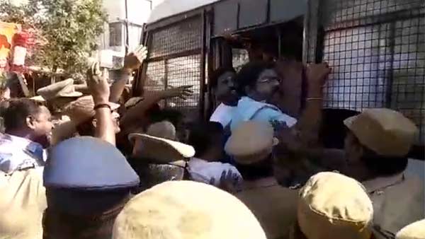 Salem Police arrest BJP cadres for Lord Ram, Sita procession Salem Police arrest BJP cadres for Lord Ram, Sita procession