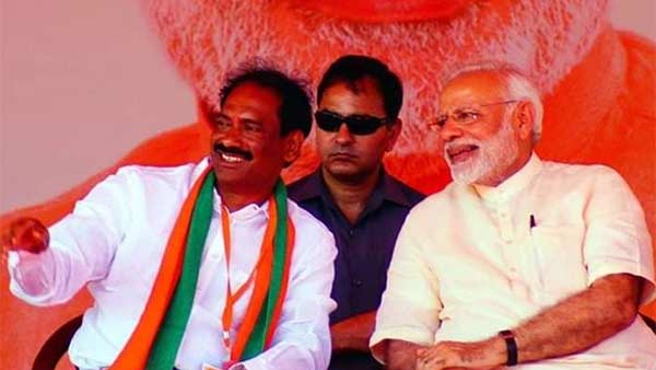 Saminathan has been elected as the Puducherry state BJP president Saminathan has been elected as the Puducherry state BJP president