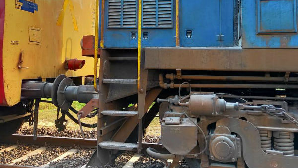 Fire broke out in Rameswaram - Tirupathi train Fire broke out in Rameswaram - Tirupathi train