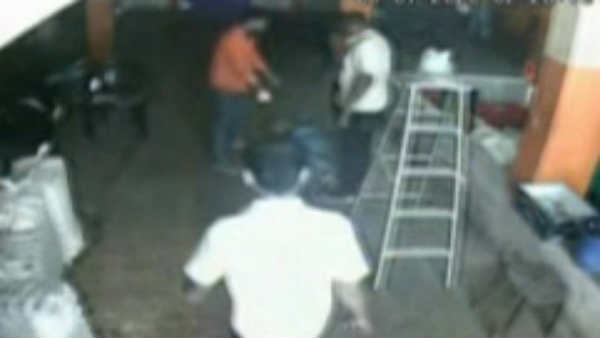 Young peoples attacking old man asking for money to drink Young peoples attacking old man asking for money to drink