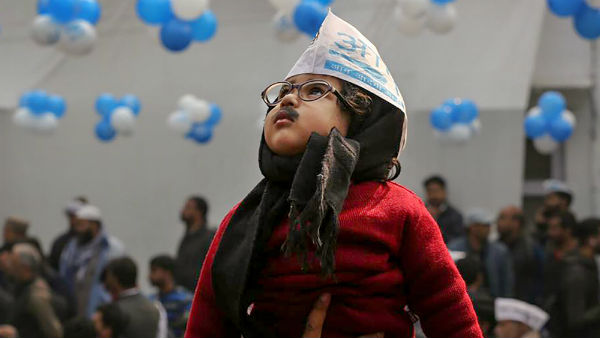 Baby Mufflerman is invited to the swearing in ceremony of Arvind Kejriwal on 16th Feb: AAP Baby Mufflerman is invited to the swearing in ceremony of Arvind Kejriwal on 16th Feb: AAP