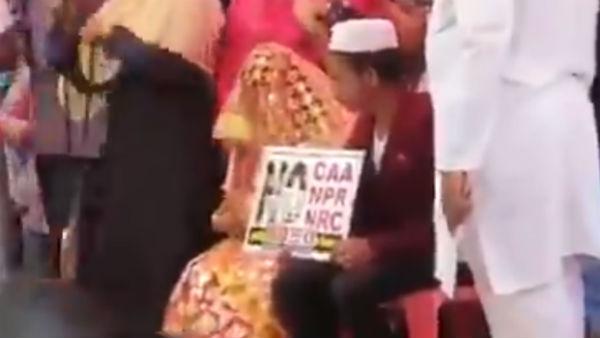 Marriage for muslim couple in Washermenpet protest place Marriage for muslim couple in Washermenpet protest place