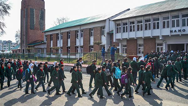Schools in Kashmir reopen after nearly seven months Schools in Kashmir reopen after nearly seven months