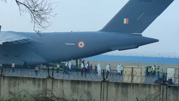 Coronavirus: IAF flight brings back 76 Indians from China Coronavirus: IAF flight brings back 76 Indians from China