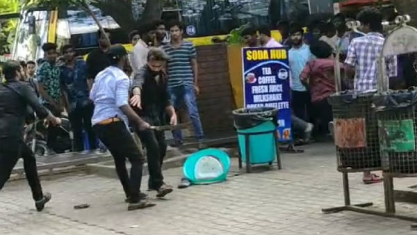 students clash between two groups near kattangulathur students clash between two groups near kattangulathur
