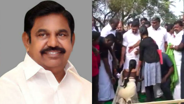 woman cried in front of cm edapadi palanisamy woman cried in front of cm edapadi palanisamy