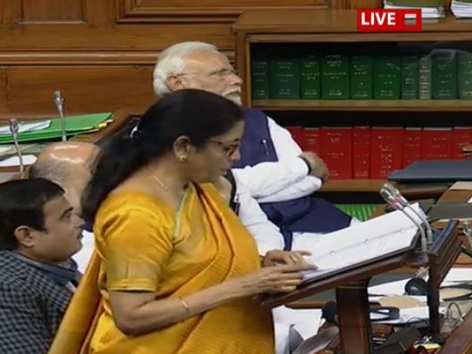 Finance minister Nirmala sitharaman and couldnt make full budget speech Finance minister Nirmala sitharaman and couldnt make full budget speech