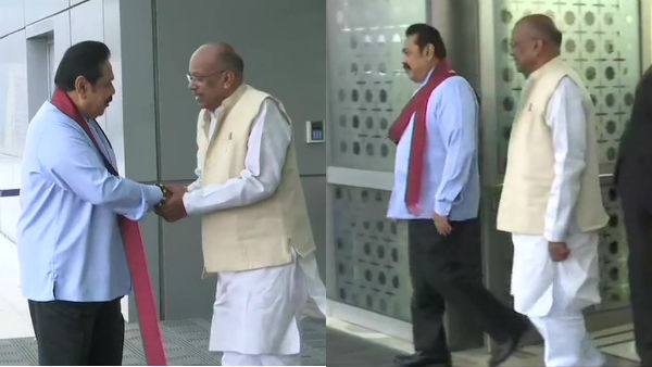 Sri Lanka Prime Minister Mahinda Rajapaksa arrives in Delhi Sri Lanka Prime Minister Mahinda Rajapaksa arrives in Delhi