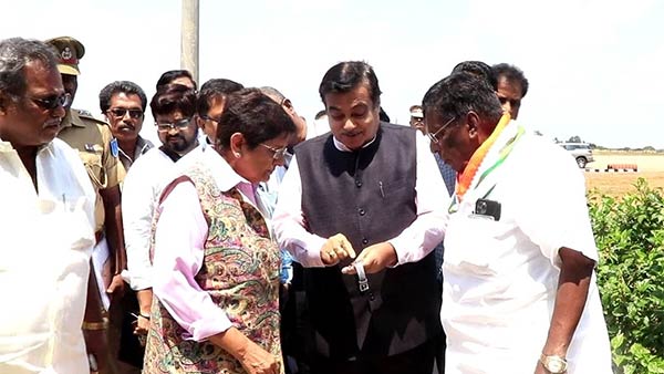 Minister of Road Transport and Highways Nitin Gadkari Puducherry visit Minister of Road Transport and Highways Nitin Gadkari Puducherry visit