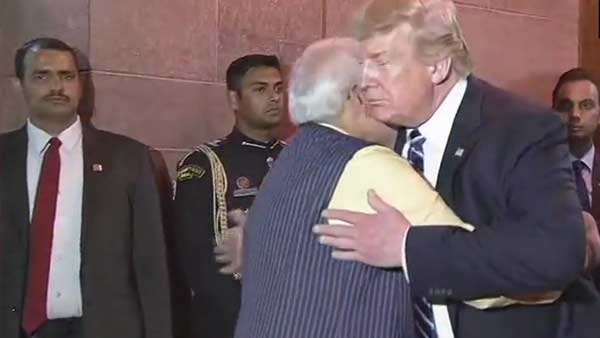 US President Donald Trump and First Lady Melania Trump leave from india US President Donald Trump and First Lady Melania Trump leave from india