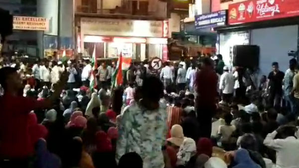 Muslims stage protest in Chennai Mannady Muslims stage protest in Chennai Mannady