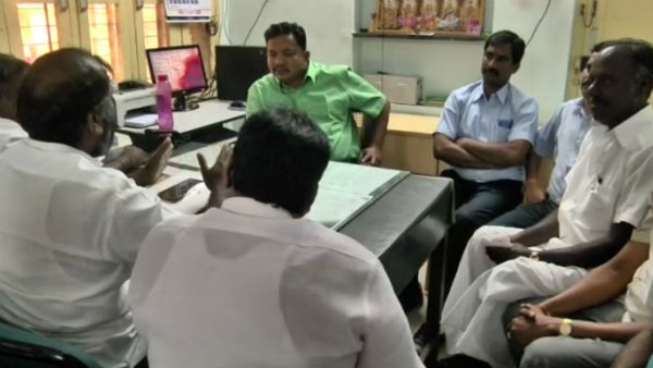 NLC contract labours union meeting with assistant labour commissioner NLC contract labours union meeting with assistant labour commissioner