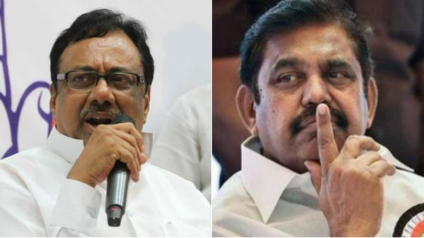 EVKS Elangovan praises CM Edappadi Palanisamy EVKS Elangovan praises CM Edappadi Palanisamy