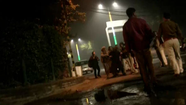 Protestors outside Delhi CM Arvind Kejriwals residence Protestors outside Delhi CM Arvind Kejriwals residence
