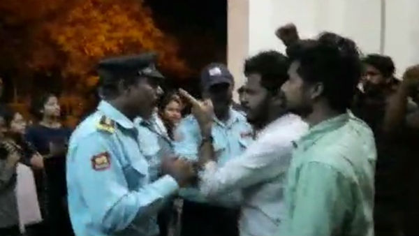 Pondicherry central university students protest against citizenship amendment act Pondicherry central university students protest against citizenship amendment act