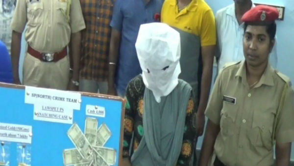 Puducherry police have arrested a young woman who stole them from temples Puducherry police have arrested a young woman who stole them from temples