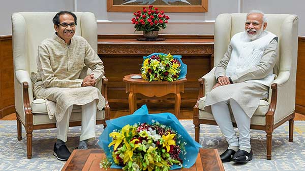 Maharashtra CM Uddhav Thackeray meets PM Modi Maharashtra CM Uddhav Thackeray meets PM Modi