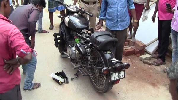 A snake in a young mans two-wheeler A snake in a young mans two-wheeler