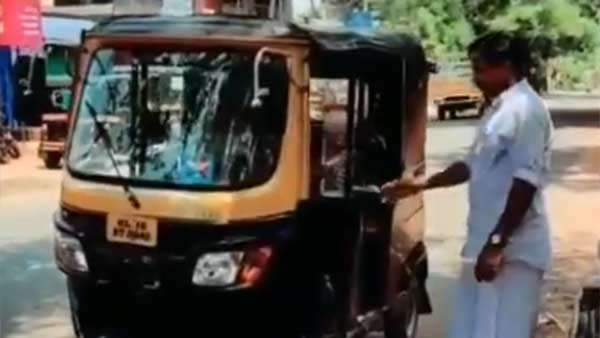Auto driver asks passenger to wash his hands with soap in Kerala Auto driver asks passenger to wash his hands with soap in Kerala