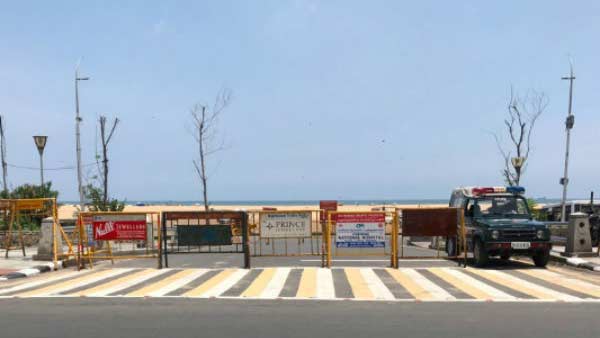 Chennai Corporation says that beaches in chennai are closed Chennai Corporation says that beaches in chennai are closed