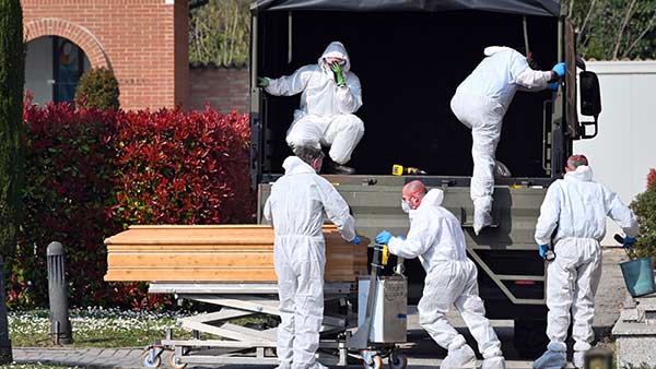 Italy coronavirus deaths toll rise to 4,825 Italy coronavirus deaths toll rise to 4,825