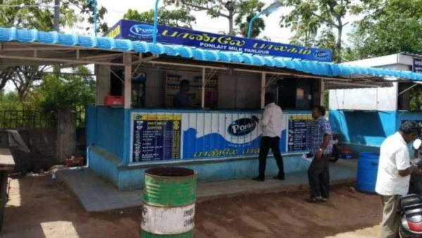 Awareness of coronavirus by milk pocket in Puducherry Awareness of coronavirus by milk pocket in Puducherry