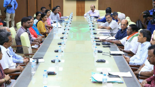 Coronavirus precaution activities meeting by chief minister Narayanasamy Coronavirus precaution activities meeting by chief minister Narayanasamy