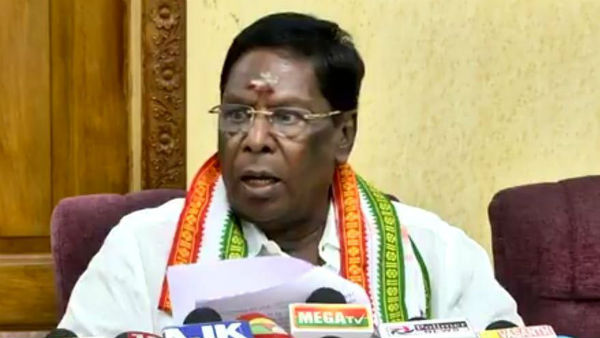 Puducherry state Chief minister V.Narayanasamy press conference regarding chennai high court judgement Puducherry state Chief minister V.Narayanasamy press conference regarding chennai high court judgement