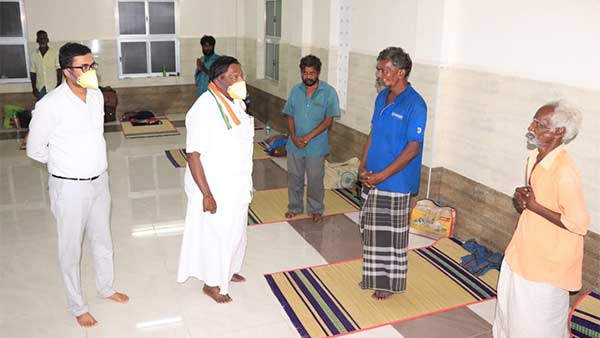 Puducherry CM orders not to collect house rent from Other State workers Puducherry CM orders not to collect house rent from Other State workers
