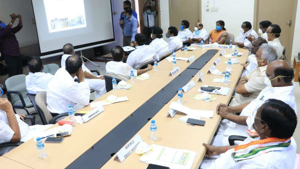 Puducherry state chief Minister V.Narayanasamy Press conference regarding Coronavirus Puducherry state chief Minister V.Narayanasamy Press conference regarding Coronavirus